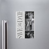 "Sideline" - Save the Dates in Stone by Laura Hankins - Magnet Front