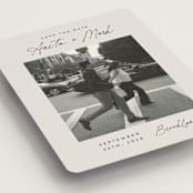 "Moment in Time" - Save the Dates in Eggshell by Paper Raven Co. - Detail