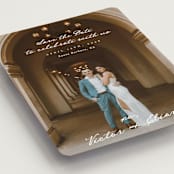 "Celebration XO" - Save the Dates in Ivory by Alethea and Ruth - Detail