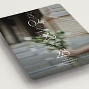 "Updated" - Save the Dates in Chiffon by Heather Schertzer - Detail