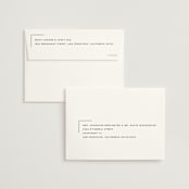 "simple" - Save the Dates in Fog by Sumak Studio - FREE Recipient Addressing