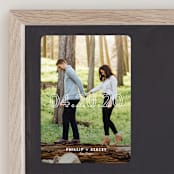 "modern minimalist" - Save the Dates in Snow by Sandra Picco Design - Front