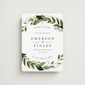 "Vines of Green" - Save the Dates in Fern by Susan Moyal - Magnet Front