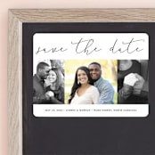 "Etched in love" - Save the Dates in Cloud by Stacey Meacham - Front