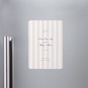"awning stripe" - Save the Dates in Peach by Sara Hicks Malone - Magnet Front