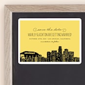 "Big City - Los Angeles" - Save the Dates in Lemondrop by Hooray Creative - Front