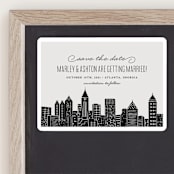 "Big City - Atlanta" - Save the Dates in Light Taupe by Hooray Creative - Front