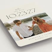 "romancing the date" - Save the Dates in Ivory by Carolyn Nicks - Detail