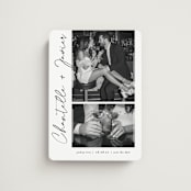 "ink pen" - Save the Dates in Onyx by Sarah Curry - Magnet Front