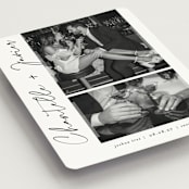 "ink pen" - Save the Dates in Onyx by Sarah Curry - Detail