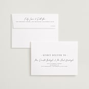 "Focused" - Save the Dates in Snow by Michelle Taylor - FREE Recipient Addressing