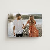 "Namesake" - Save the Dates in Snow by Angela Thompson - Magnet Front