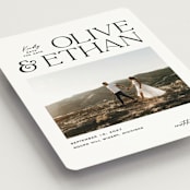 "Casual" - Save the Dates in Pearl by Owl and Toad - Detail