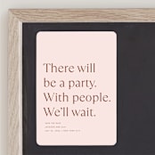 "There Will Be a Party" - Save the Dates in Terracotta by Amy Payne - Front
