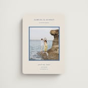 "Bermuda" - Save the Dates in Beach Blue by Ani Somi - Magnet Front