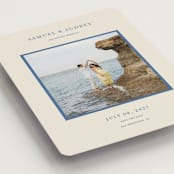 "Bermuda" - Save the Dates in Beach Blue by Ani Somi - Detail