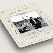 "Easy Lover" - Save the Dates in Cream by Helena Vitto - Detail