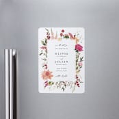 "Lush" - Save the Dates in Magenta by Susan Moyal - Front