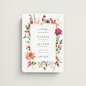 "Lush" - Save the Dates in Magenta by Susan Moyal - Magnet Front