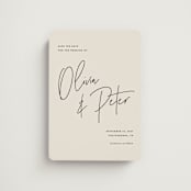 "Signed" - Save the Dates in Champagne by JoAnn Jinks - Magnet Front