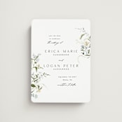 "Fleur" - Save the Dates in Lily by Everett Paper Goods - Magnet Front