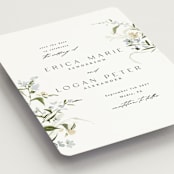 "Fleur" - Save the Dates in Lily by Everett Paper Goods - Detail