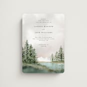 "montagna" - Save the Dates in Forest by Petra Kern - Magnet Front
