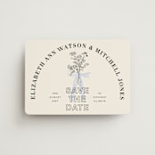 "Sealed" - Save the Dates in Daisy by Baumbirdy - Magnet Front