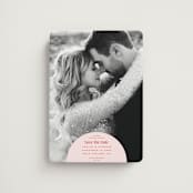 "News!" - Save the Dates in Strawberry by Claudia Orengo - Magnet Front