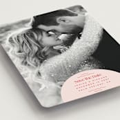 "News!" - Save the Dates in Strawberry by Claudia Orengo - Detail
