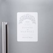 "Wild Roses" - Save the Dates in Powder Blue by Kristen Smith - Front