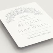 "Wild Roses" - Save the Dates in Powder Blue by Kristen Smith - Detail