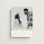 "Floral Arch" - Save the Dates in Greenery by Phrosné Barwood - Magnet Front