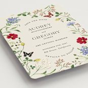 "Wild meadow" - Save the Dates in Elder Flower by Sarah Knight - Detail