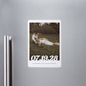 "Sidele" - Save the Dates in Pearl by Christie Garcia - Magnet Front