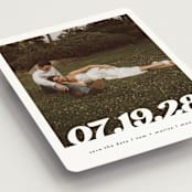 "Sidele" - Save the Dates in Pearl by Christie Garcia - Detail