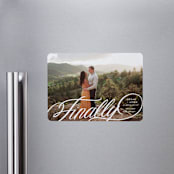 "Finally Getting Married" - Save the Dates in Cotton by Jill Means - Front