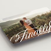 "Finally Getting Married" - Save the Dates in Cotton by Jill Means - Detail
