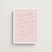 "Ink scribble" - Save the Dates in Rosebud by Adelyn T. - Magnet Front