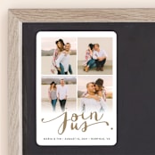 "Jotted" - Save the Dates in Golden by Ashley Hegarty - Front