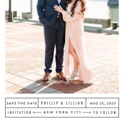 "Between the Lines" - Save the Dates in Blazer by Fine and Dandy Paperie - Detail