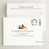 "Orange Blossoms" - Save the Dates in Pearl by Susan Moyal - FREE Recipient Addressing