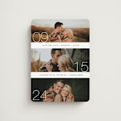 "Moments" - Save the Dates in Cotton by Kimberly FitzSimons - Magnet Front