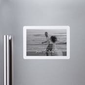 "Gaussian" - Save the Dates in Ivory by Pippa Shaw - Magnet Front