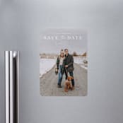 "modern stencil" - Save the Dates in Cloud by Sara Hicks Malone - Front