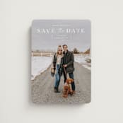 "modern stencil" - Save the Dates in Cloud by Sara Hicks Malone - Magnet Front