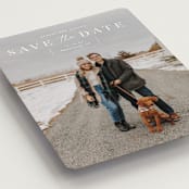"modern stencil" - Save the Dates in Cloud by Sara Hicks Malone - Detail