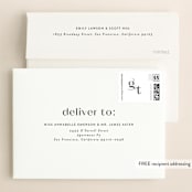 "Winslow" - Save the Dates in Pearl by Itsy Belle Studio - FREE Recipient Addressing