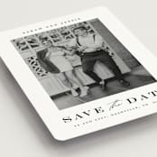 "Classic Charm" - Save the Dates in Midnight by Stacey Meacham - Detail