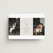 "Parker" - Save the Dates in Dove by Olivia Kanaley Inman - Front